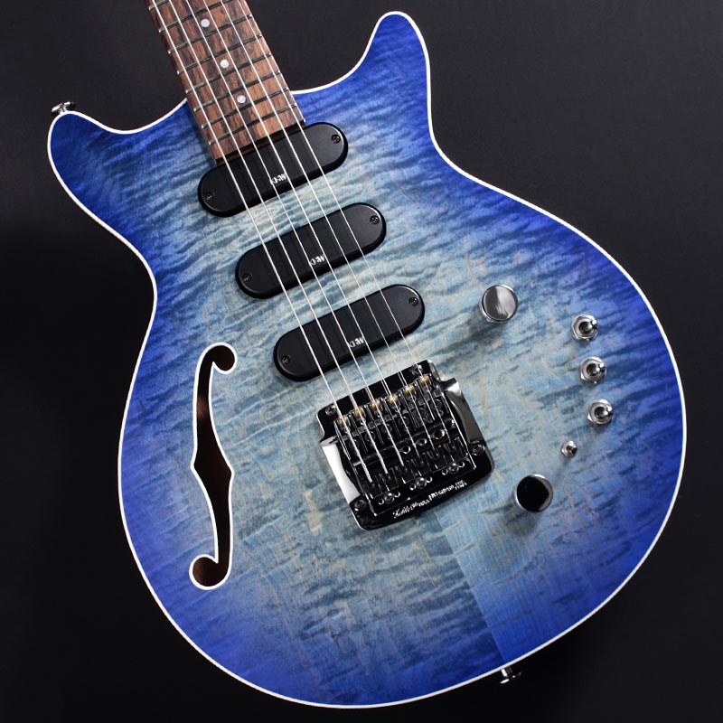 Kz Guitar Works Kz One Semi-Hollow 22F 3S23 Kahler w/F Hole (Blue Burst)の画像